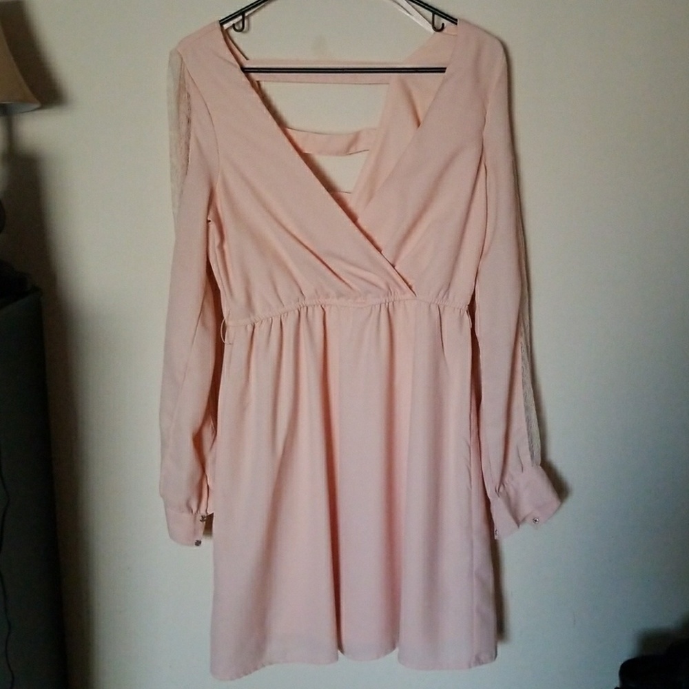 Blush colored dress